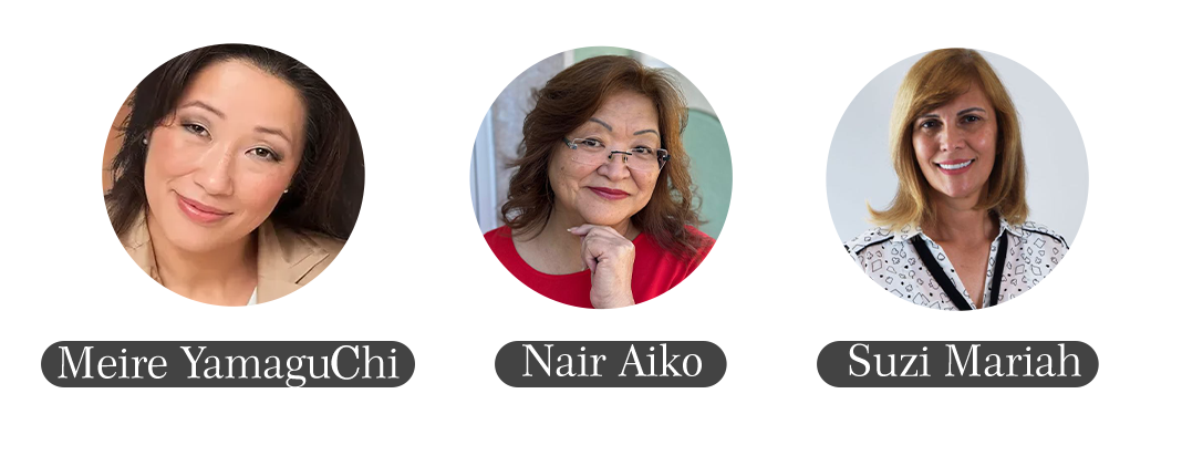 Foto dos Mentores MMM: Meire YamaguChi, Nair Aiko, Suzi Mariah
